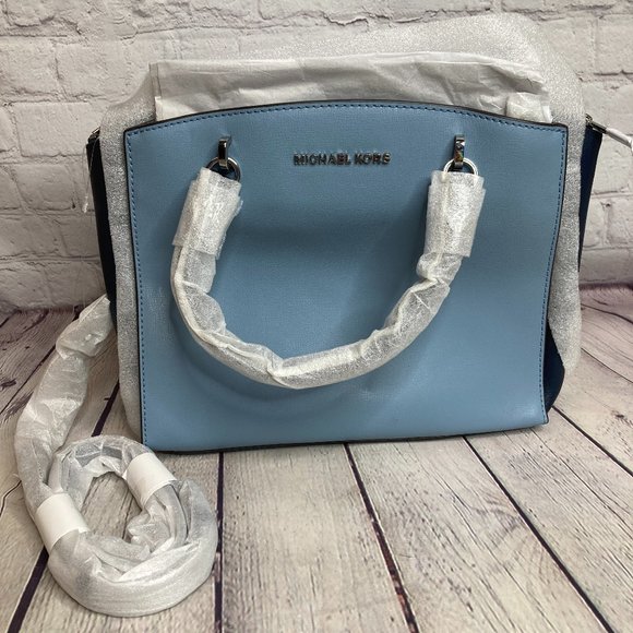 Michael Kors Blue Satchel Bag